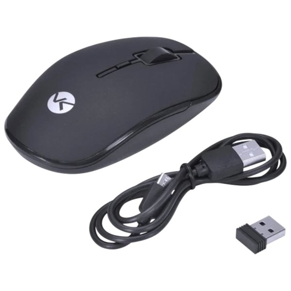 Mouse Sem Fio 1600DPI Recarregavel Power One - Receptor USB - PM100 - VINIK