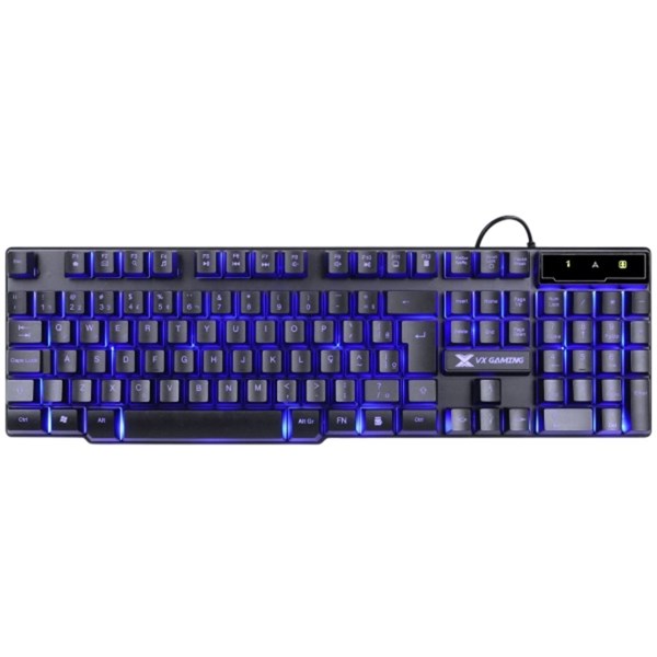 Teclado Gamer Hydra 107 Teclas + 12 Multimidia Com LED Azul Sensação Tecla Mecânica - GT700 - VINIK