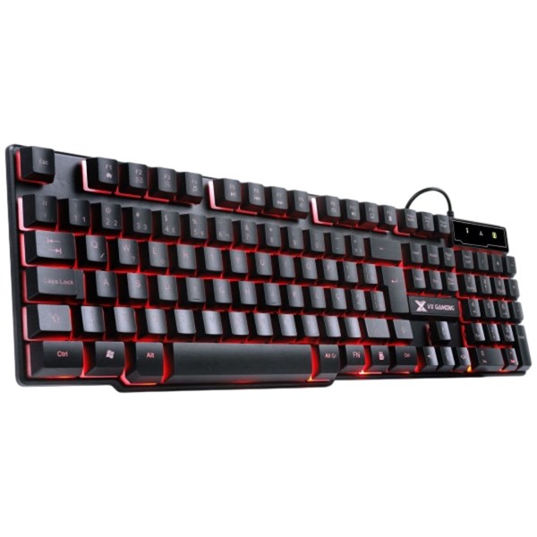 Teclado Gamer Hydra 107 Teclas + 12 Multimidia Com LED Vermelho Sensação Tecla Mecânica - GT702 - VINIK