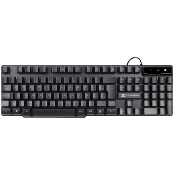 Teclado Gamer Hydra 107 Teclas + 12 Multimidia Com LED Vermelho Sensação Tecla Mecânica - GT702 - VINIK