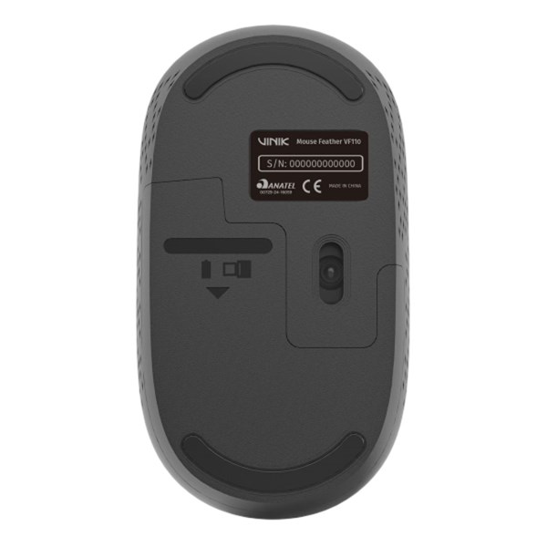 Mouse Sem Fio 1200DPI - Featther VF120 - Preto - VINIK