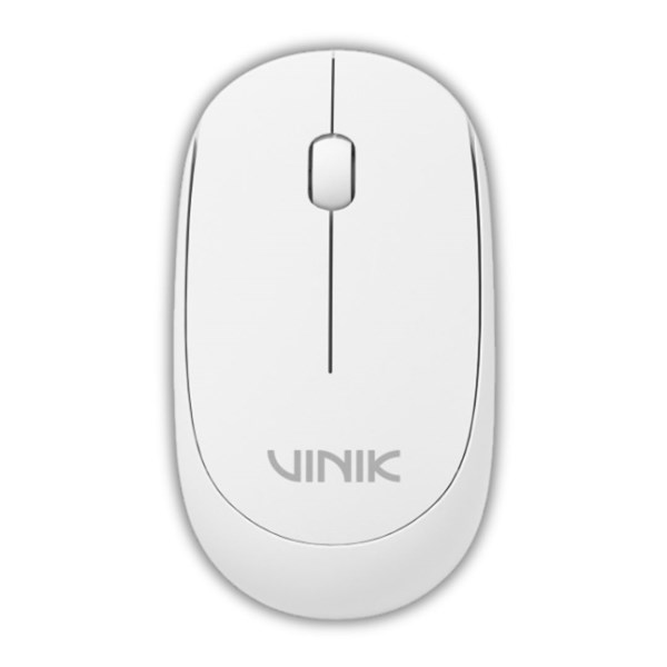 Mouse Sem Fio 1200DPI - Feather VF120  - Branco - VINIK