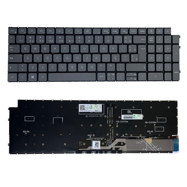 Teclado Dell Inspiron 15 3501 3502 3505 3510 3511 5501 5502 5508 5509 5510 5584 5590 5593 5594 5598 7500 7590 7591 7706 Latitude 3510 Vostro 3510 P42  P83F P84F P88F P90F P97F P112F - Com Led Backligh ...