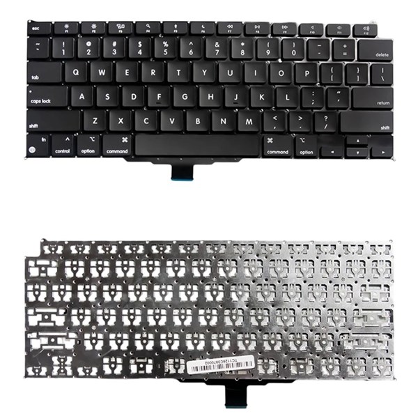 Teclado Para Apple Macbook Air 13 M1 A2337 2020 - Sem Ç - Inglês Internacional - US - Sem Muldura - TC1126
