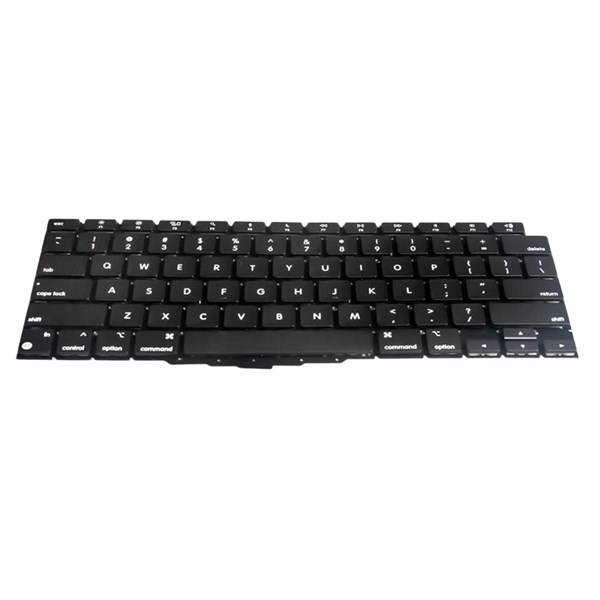 Teclado Para Apple Macbook Air 13 M1 A2337 2020 - Sem Ç - Inglês Internacional - US - Sem Muldura - TC1126