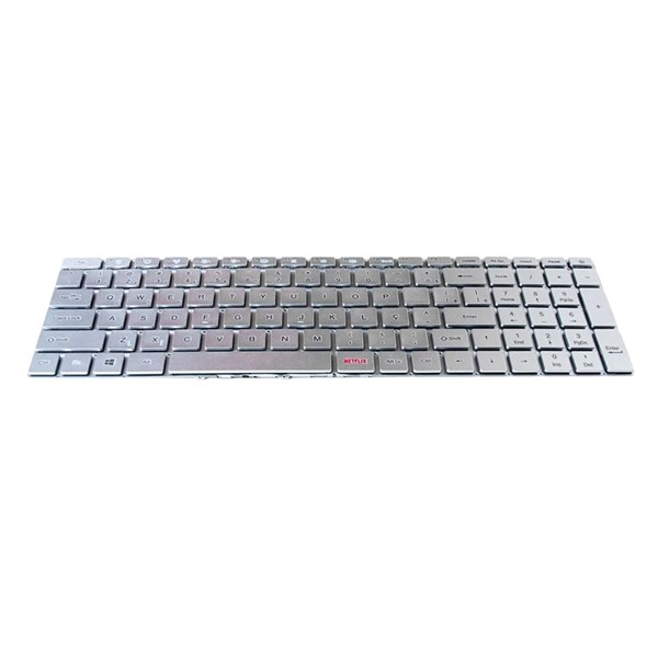 Teclado Para Notebook Multilaser Ultra UB520 UB521 UB522 UB523 Pride K4211 - Prata - Sem Moldura - TC1097