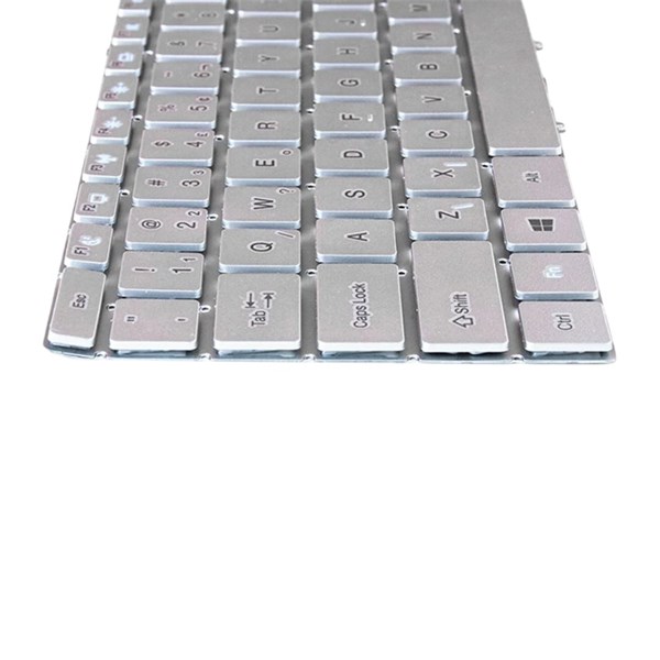 Teclado Para Notebook Multilaser Ultra UB520 UB521 UB522 UB523 Pride K4211 - Prata - Sem Moldura - TC1097