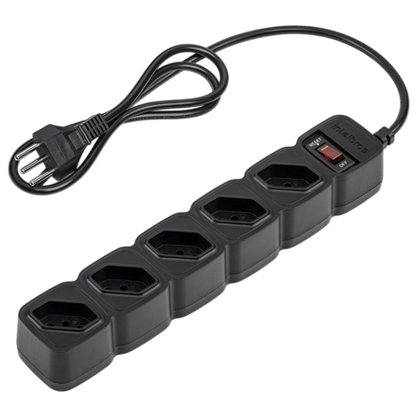 Filtro de Linha  5 Tomadas - Preto - EPE 205 - Intelbras