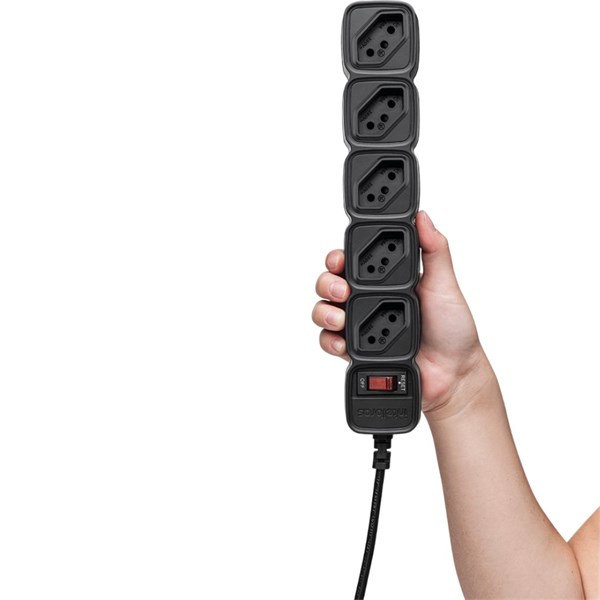 Filtro de Linha  5 Tomadas - Preto - EPE 205 - Intelbras