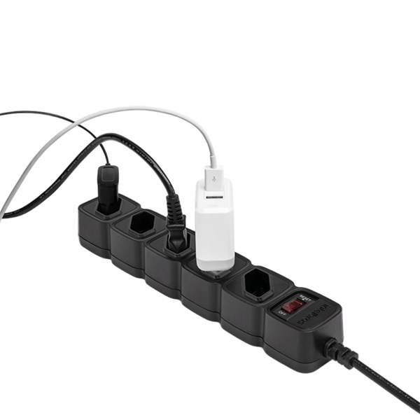 Filtro de Linha  5 Tomadas - Preto - EPE 205 - Intelbras