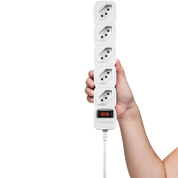 Filtro de Linha 5 Tomadas - Branco EPE 205 - Intelbras