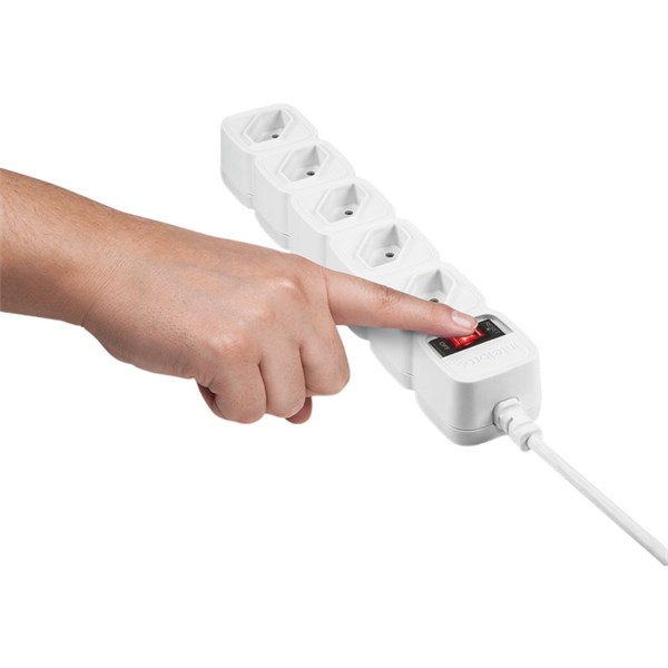 Filtro de Linha 5 Tomadas - Branco EPE 205 - Intelbras