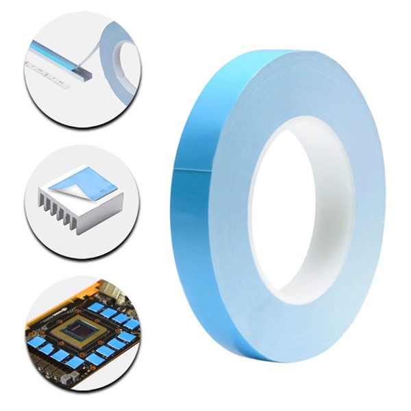 Fita Térmica Adesiva Dupla Face ThermalTape - 1.5W/wK - Largura 10mm - Comprimento 5 Metros - Power UP
