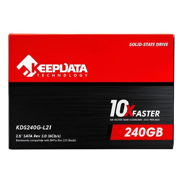 SSD 240GB Sata III 2.5" - Leitura 550Mbps Gravação 500Mbps - KeepData