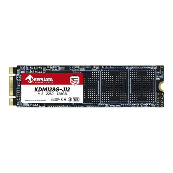 SSD 128GB M.2 SATA NGFF 2280 - Leitura 550Mbps Gravação 500Mbps - KeepData