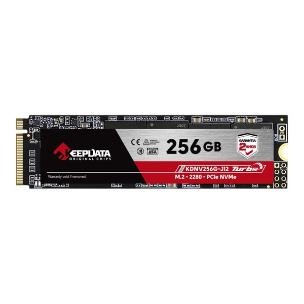 SSD 256GB M.2 NVMe 2280 - Leitura 2400Mbps Gravação 1700Mbps - KeepData