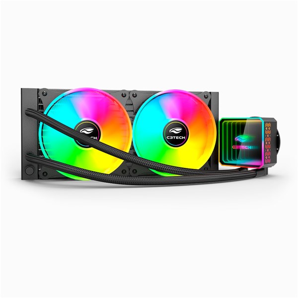 Water Cooler 240mm - Preto - FC-W240RGB ARGB - C3Tech