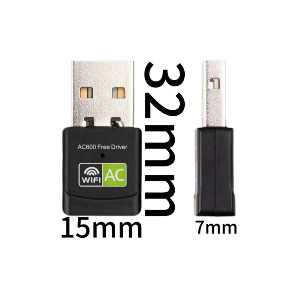 Adaptador Wifi Wireless USB Dual Band 2.4G 5GHz - 600Mbps - Wifi 5