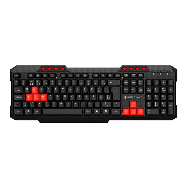 Teclado USB Multimídia - Cabo de 1.5M Preto - KE-K103V3 - Kross Elegance