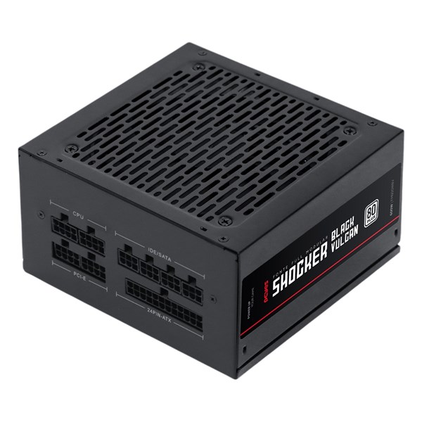 Fonte ATX 600W Gamer Modular Shocker Full 80 Plus 80+ White - Black Vulcan - FM600WBV - PCYES