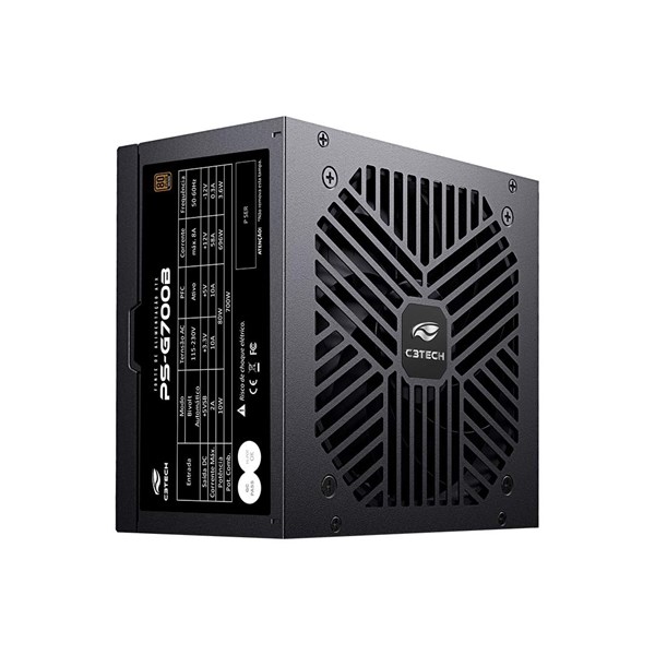 Fonte ATX 700W Gamer 80Plus 80+ Bronze - Sem Cabo - PS-G700B - C3Tech
