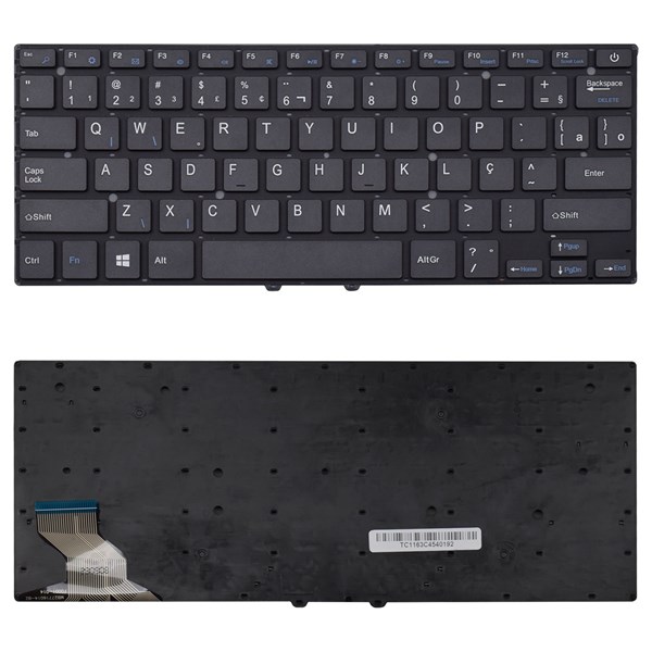 Teclado Multilaser Legacy PC205 PC206 PC222 PC224 PC240 - Sem Moldura - Preto - TC1163