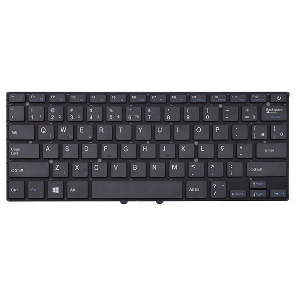 Teclado Multilaser Legacy PC205 PC206 PC222 PC224 PC240 - Sem Moldura - Preto - TC1163