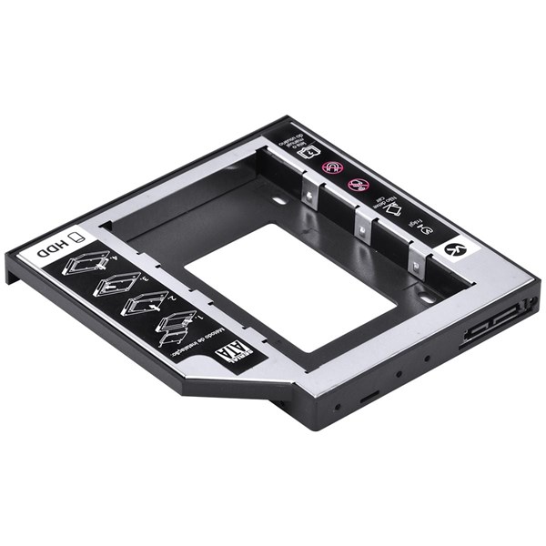 Adaptador Caddy Para Hd Ou Ssd Gaveta Dvd Notebook Sata 12.7mm AC-127