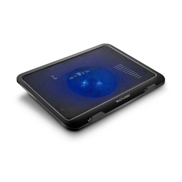 ​​​​​​​Base Para Notebook Slim - 1 Cooler LED Azul - AC263 - Multilaser