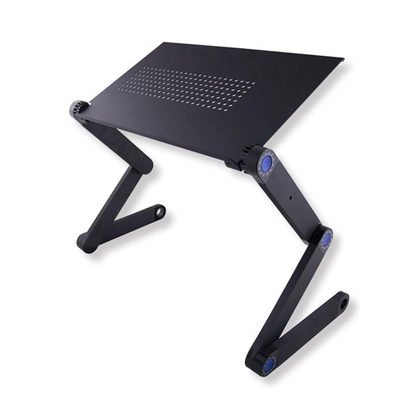 Suporte Articulado e Ajustável Para Notebook - Mesa Para Notebook - Black - Aluminium - Com Mousepad
