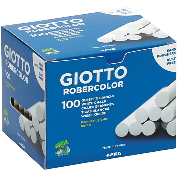 GIZ ESCOLAR PLASTIFICADO BRANCO C/100 UND - GIOTTO CANSON