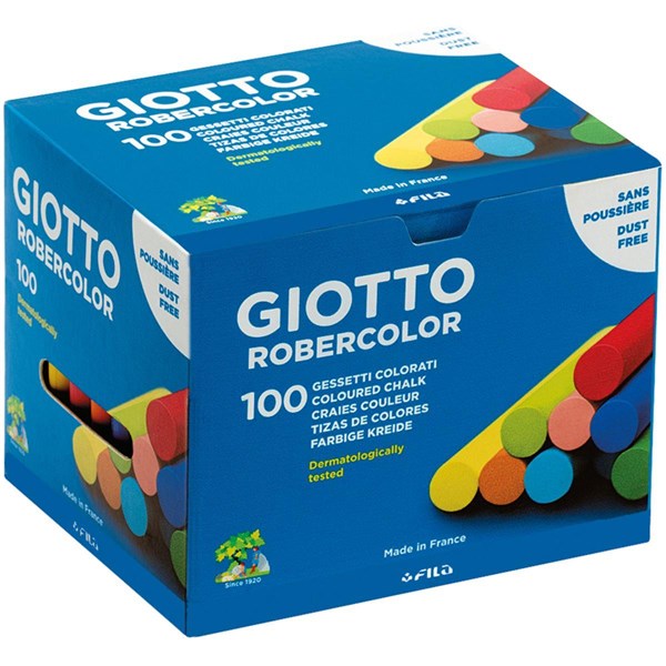 GIZ ESCOLAR PLASTIFICADO COLORIDO C/100 UND - GIOTTO CANSON