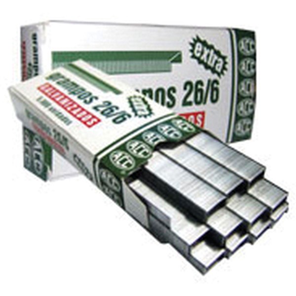 GRAMPO 26/6 GALVANIZADO CX C/5MIL ACC