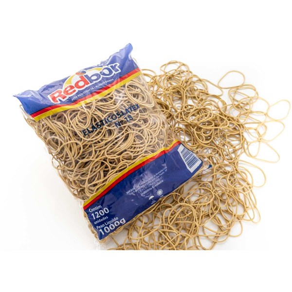 ATILHO ELASTICO AMARELO 1KG N.18 - RED BOR