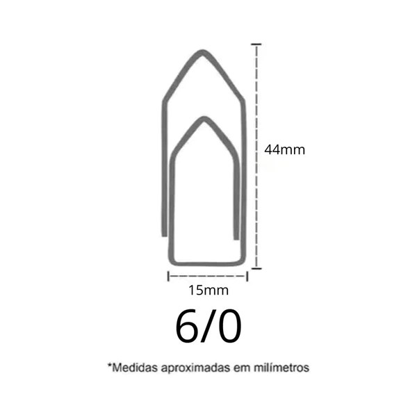 CLIPS GALVANIZADO ACO 6/0 500G 212UNID