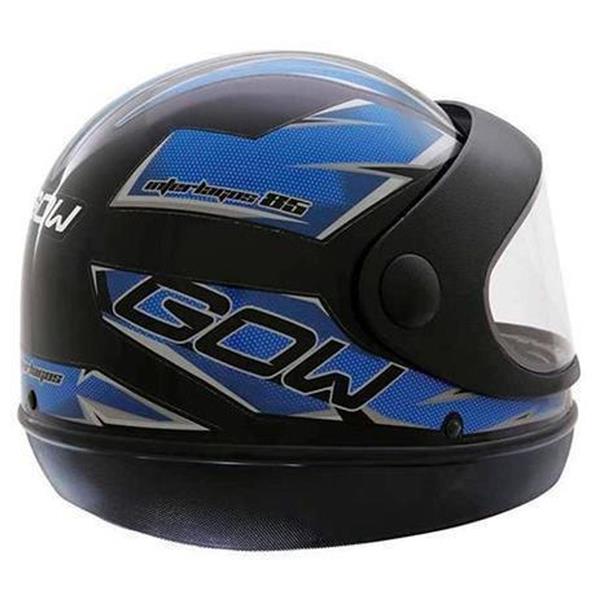 CAPACETE INTERLAGOS PRETO/AZUL 60 - GOW