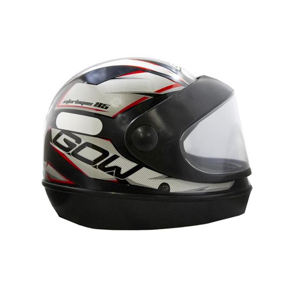 CAPACETE INTERLAGOS PRETO/PRATA 60 - GOW