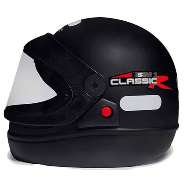 CAPACETE SAN MARINO PRETO FOSCO CLASSIC TAMANHO 56 - TAURUS