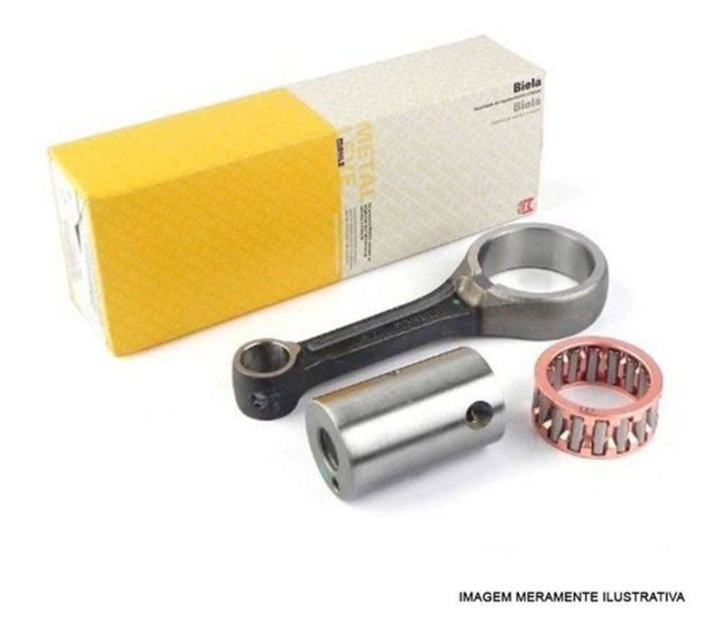 BIELA COMPLETA TITAN 125 03-08  ED/BROS125 - METAL LEVE