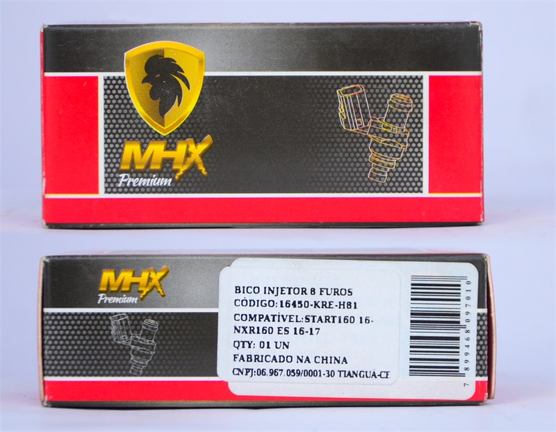 BICO INJETOR COMBUSTIVEL START160 16/20 NXR/BROS 160 ES 16/17 (INJETOR 8 FUROS) - MHX