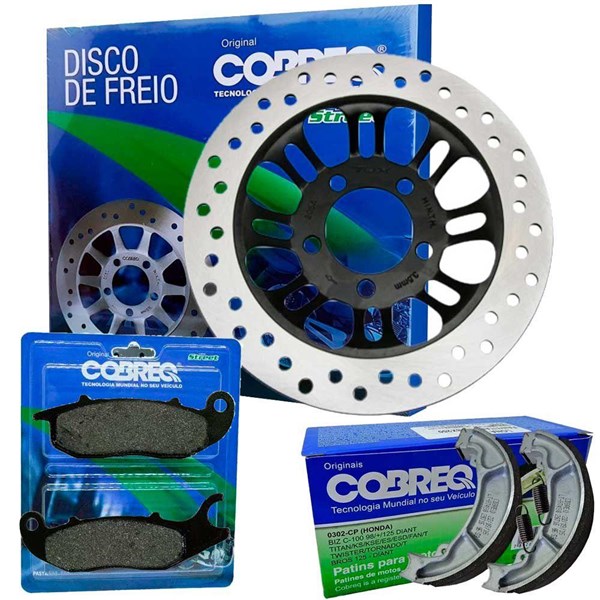 DISCO DE FREIO TITAN/FAN/125/150/160 - BROS/NXR160 XRE 190 - WR