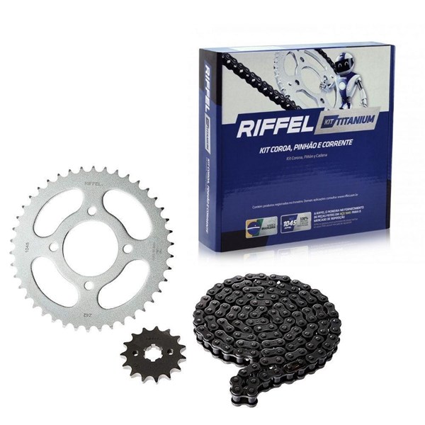 KIT RELAÇAO S/RET. YBR/FACTOR 125 00/16 - RIFFEL