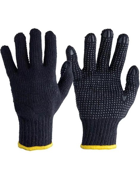 LUVA MAO BRANCA TRICOT (PAR) - MAX PARTS