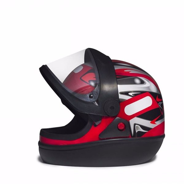 CAPACETE SAN MARINO VERMELHO TAMANHO 60 - TAURUS