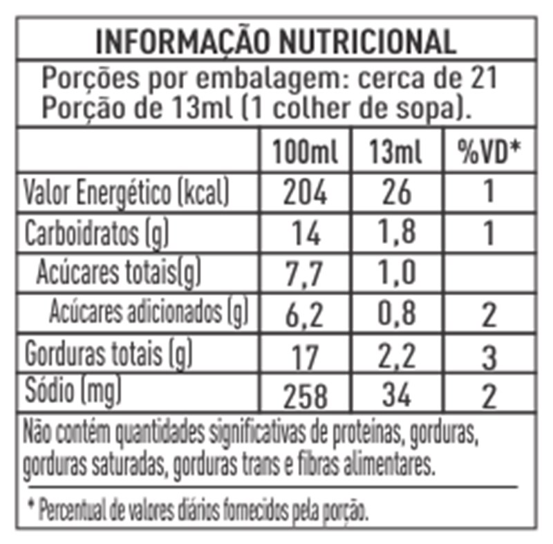 CX 12 Molho Org Salada Rose 270ml cópia