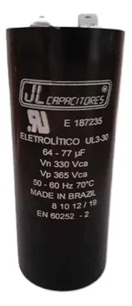 CAPACITOR 64-77UF VN 330VAC VP 365VAC