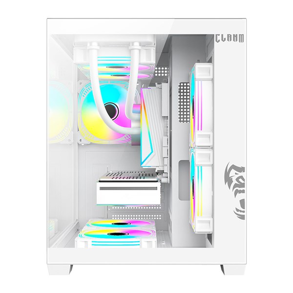 GABINETE AQUARIO GAMER GRODD SNOW BRANCO