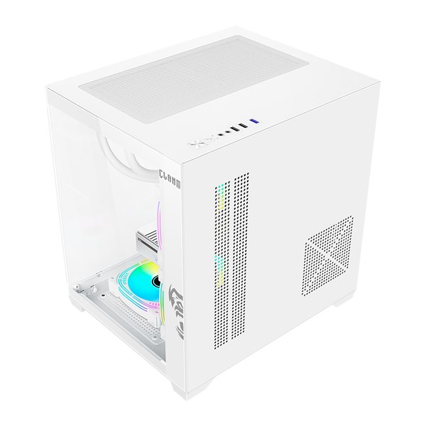 GABINETE AQUARIO GAMER GRODD SNOW BRANCO