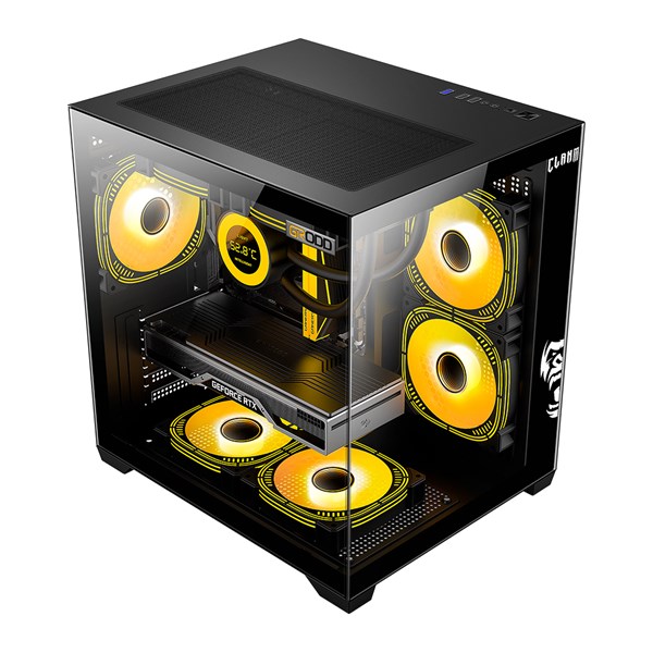 GABINETE AQUARIO GAMER GRODD NIGHT PRETO