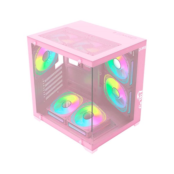 GABINETE AQUARIO GAMER GRODD CANDY ROSA